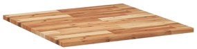 Tampo de mesa quadrado 70x70x2 cm madeira de acácia maciça