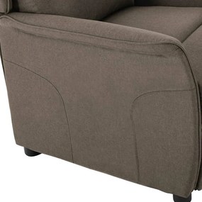 Cadeira Reclinável Taupe Tecido