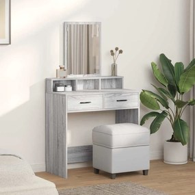 Mesa de Maquilhagem Cinzenta Sonoma com Gavetas 79x41x140 cm