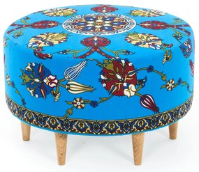 Tuffet Torino – Azul – 65x40x65 cm