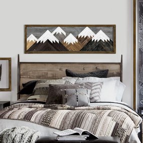 Quadro Decorativo em MDF TAH024 – Multicolor – 35 x 120 cm