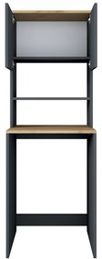 **** Armário para Máquina de Lavar KD101 – Nogueira Antracite – 65x183