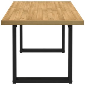 Mesa de jantar NOAIN Pernas em forma U 160x90x75cm pinho maciço