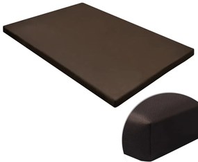 vidaXL Tapete para cão liso retangular M castanho