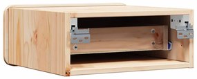 Mesa de Cabeceira Montada na Parede com gaveta 2 pcs Castanho