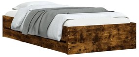 Estrutura de cama c/ gavetas derivados madeira carvalho fumado