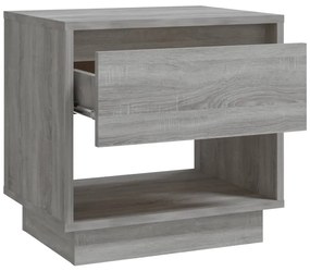 Mesas de cabeceira 2 pcs derivados de madeira sonoma cinza