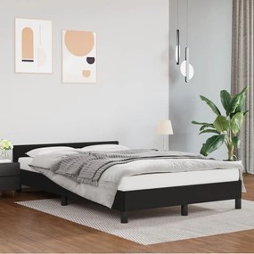 Estrutura de cama sem castanho colchão 120x190cm couro do falso