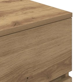 Mesas de cabeceira 2pcs derivados de madeira carvalho artisiano