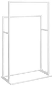 Toalheiro de pé 48x24x78,5 cm ferro branco