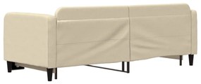 Sofá-cama com gavetão 80x200 cm tecido cor creme