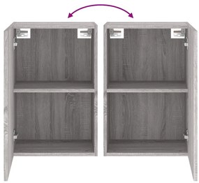 Móveis parede TV 2pcs 40,5x30x60 cm deriv. madeira cinza sonoma