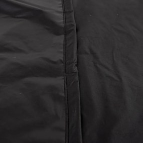 Capas móveis de jardim 2pcs 140x70x90 cm impermeável 420D preto