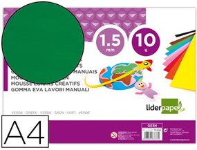 Goma Eva Din A4 60gr Espessura 1,5mm Verde