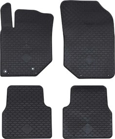 vidaXL Tapete de carro 4 pcs Preto compatível com C4 , C4X , 2008 TPE