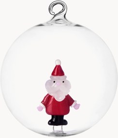 Ornamento de Natal artesanal em vidro com Pai Natal Christmas Tales