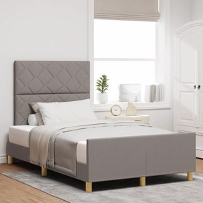 Camas vidaXL em Taupe, 120x200 cm, Tecido