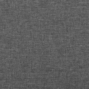 Estrutura de cama sem colchão 160x200 cm tecido cinzento-escuro