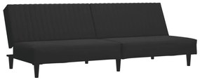 2 pcs conjunto de sofás veludo preto