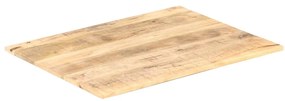 Tampo de mesa madeira de mangueira maciça 15-16 mm 90x70 cm