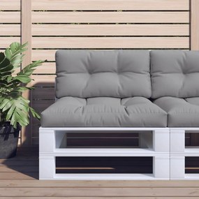 Almofadão para sofá de paletes 70x40x12 cm tecido cinzento