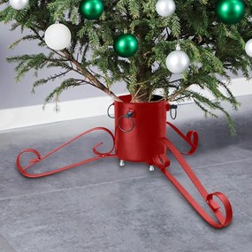 Suporte para árvore de Natal 58x58x21 cm vermelho