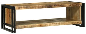 vidaXL Mesa de Café 120x50x38 cm Madeira Sólida de Mangueira Rústica