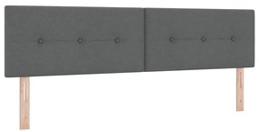 Cama Box com Colchão Cinza Escuro 180x200 cm Tecido
