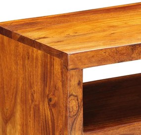 Armário de TV para parede 90x30x30 cm madeira acácia maciça