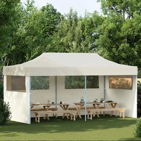 41582 vidaXL Tenda para festas pop-up dobrável 3 x 6 m creme