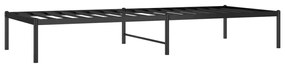 Estrutura de cama 80x200 cm metal preto