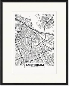 Póster emoldurado Amsterdam
