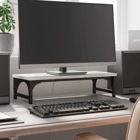 vidaXL Suporte monitor 55x23x14 cm derivados madeira cinzento sonoma