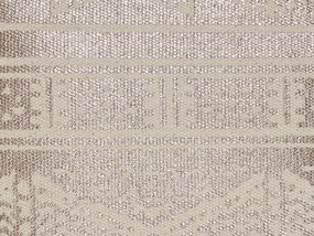 Conjunto de 2 almofadas de algodão com padrão geométrico rosa dourado 50 x 50 cm OUJDA Beliani