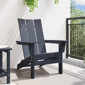 Cadeira Adirondack Dobrável Azul-marinho 74.5x80.5x90 cm HDPE