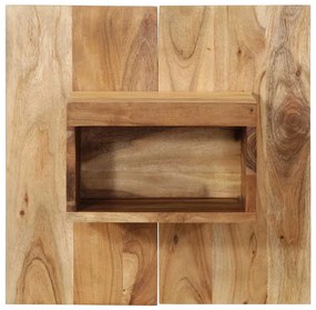 Mesa de cabeceira 50x27x50 cm madeira de acácia maciça
