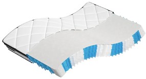 vidaXL Colchão de molas ensacadas médio plus 140x190 cm
