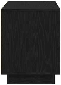 Armário de TV vidaXL Preto Carvalho 80x35x45 cm Madeira Engenharia