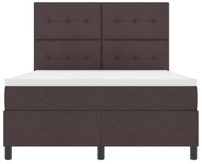 Cama Box com Colchão Castanho 140x200 cm Tecido