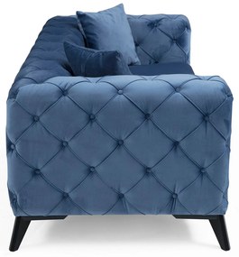 Sofá de 2 Lugares Como – Azul – 197x73x90 cm