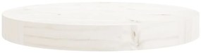 Tampo de mesa redondo Ø30x3 cm madeira de pinho maciça branco
