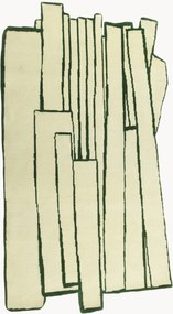 Tapete em lã artesanal Contour