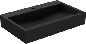 Mexen Ava lavatório de bancada de conglomerado 1/O 60 x 38 cm, preto - 23016071
