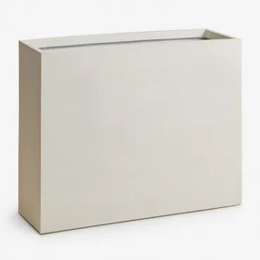 Vaso De Flores Retangular De Cimento Neyrua Branco & 85 X 30 X 70 Cm - Sklum