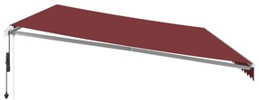 Toldo retrátil automático 600x300 cm bordô