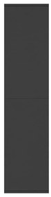 Estante/aparador 66x30x130 cm derivados de madeira preto