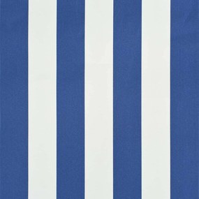 Toldo retrátil 150x150 cm azul e branco