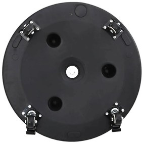 Base de Parasol vidaXL com Rodas para Postes de Ø38-48 mm 13 kg Redond