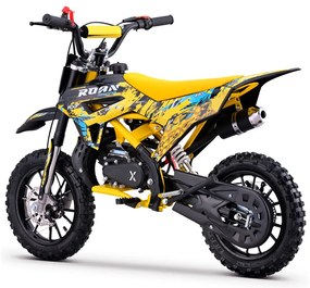 MINI MOTO PARA CRIANÇAS MiniCross Roan RXF 49cc 4.5CV 2024 Amarela