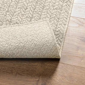 Tapete ZIZUR creme 120x120cm aspeto de juta interior e exterior
